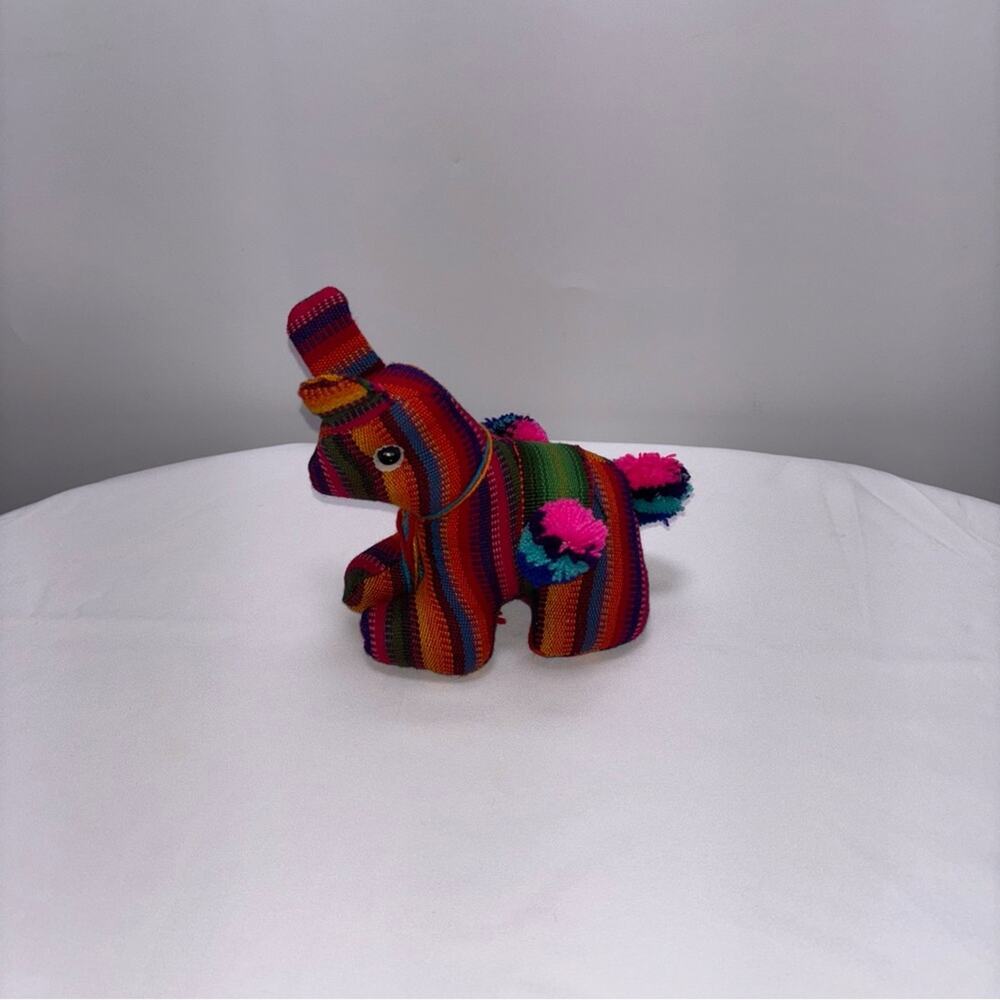 Colorful Plush Donkey Decoration